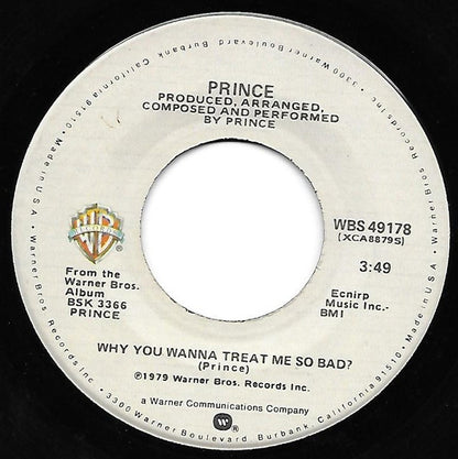 Prince : Why You Wanna Treat Me So Bad? (7", Single, SRC)