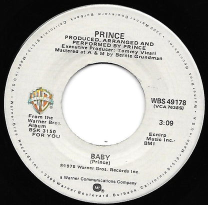 Prince : Why You Wanna Treat Me So Bad? (7", Single, SRC)