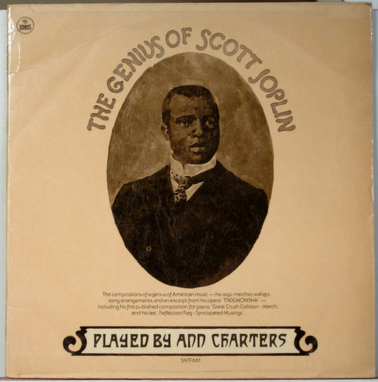 Scott Joplin Played By Ann Charters : The Genius Of Scott Joplin (LP)