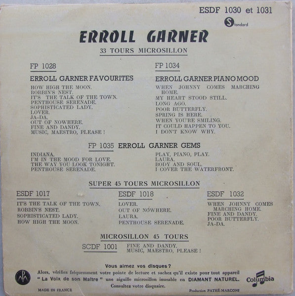 Erroll Garner : Erroll Garner (2x7", EP, Gat)