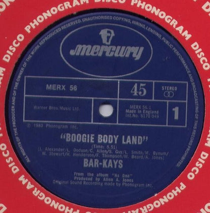 Bar-Kays : Boogie Body Land (12", Single)