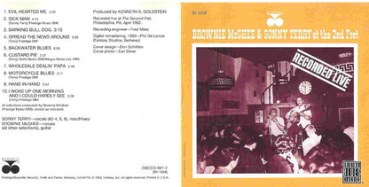 Brownie McGhee & Sonny Terry* : Brownie McGhee & Sonny Terry At The 2nd Fret (CD, Album, RE, RM)
