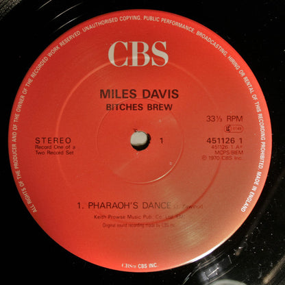 Miles Davis : Bitches Brew (2xLP, Album, RE)