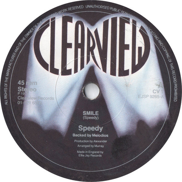Speedy (24) / Bojey : Smile / Feel No Way (7", Single)