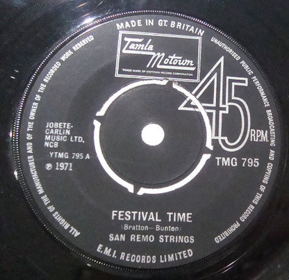 San Remo Golden Strings : Festival Time (7", Single, 4-p)