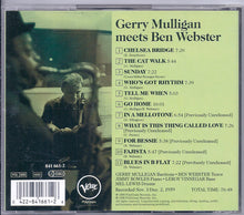 Gerry Mulligan, Ben Webster : Gerry Mulligan Meets Ben Webster (CD, RE)
