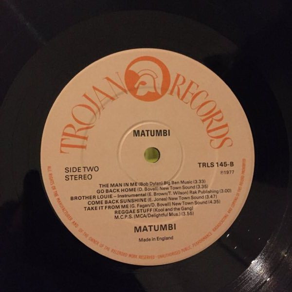 Matumbi : The Best Of Matumbi (LP, Comp)