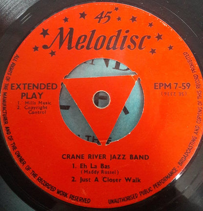 The Crane River Jazz Band, Ken Colyer : The Crane River Jazz Band Featuring Ken Colyer (7", EP)