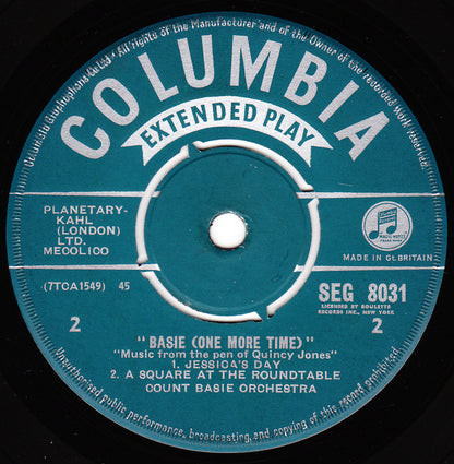 Count Basie Orchestra : Basie (One More Time) (7", EP, Mono)
