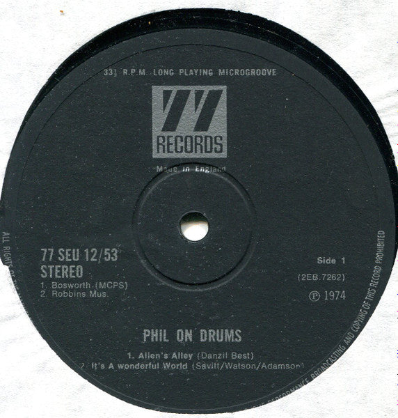 Phil Seamen : Phil On Drums (LP, Album)