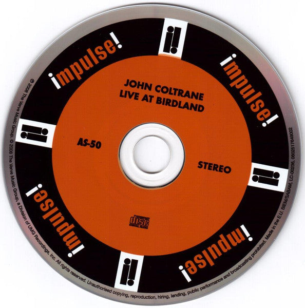 John Coltrane : Live At Birdland (CD, Album, RE, Dig)