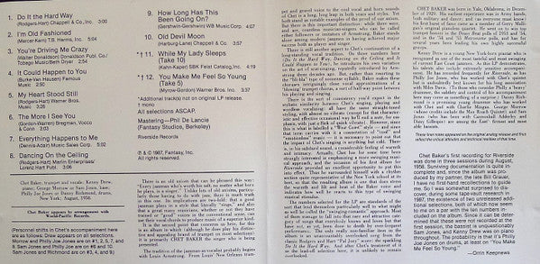 Chet Baker : It Could Happen To You - Chet Baker Sings (CD, Mono, RE)