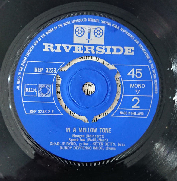 Charlie Byrd : In A Mellow Tone (7", EP)