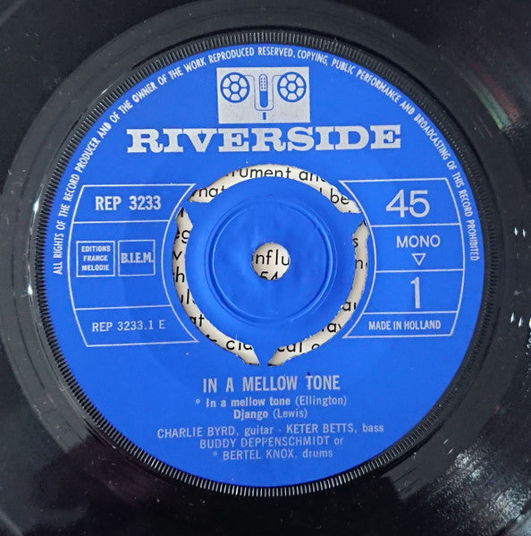 Charlie Byrd : In A Mellow Tone (7", EP)