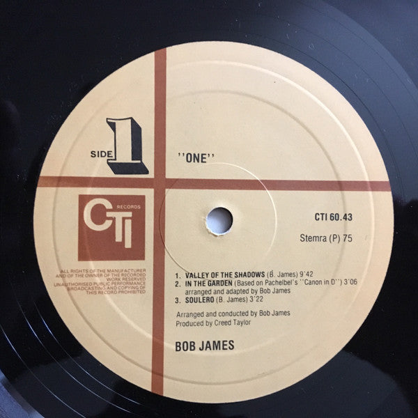 Bob James : One (LP, Album, Gat)