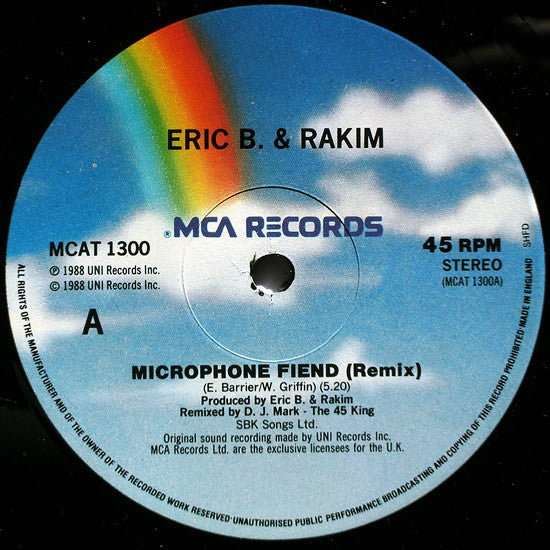 Eric B. & Rakim : The Microphone Fiend + Put Your Hands Together (12")