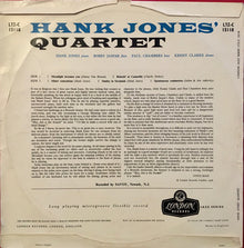 Hank Jones Trio Plus The Flute Of Bobby Jaspar : Hank Jones' Quartet (LP, Mono)