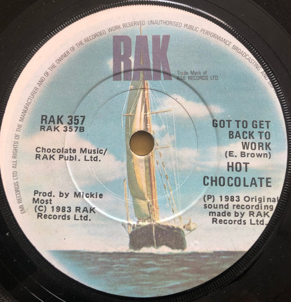 Hot Chocolate : What Kinda Boy You're Lookin' For (Girl) (7", Single)