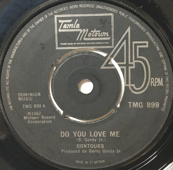 The Contours : Do You Love Me (7")