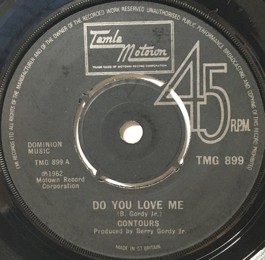 The Contours : Do You Love Me (7")