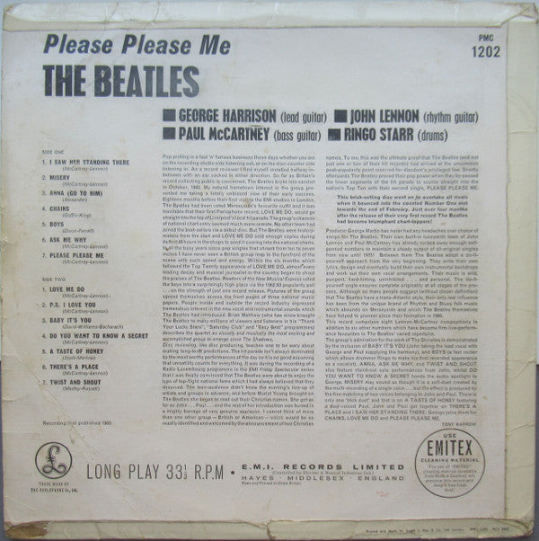 The Beatles : Please Please Me (LP, Album, Mono, Cro)