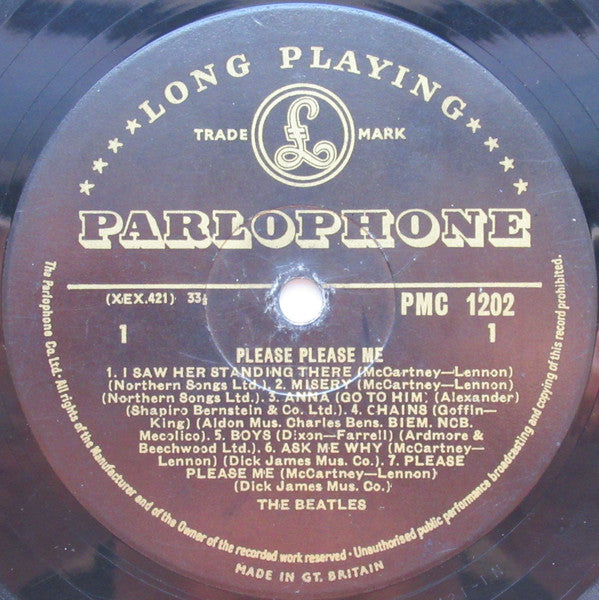 The Beatles : Please Please Me (LP, Album, Mono, Cro)