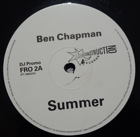 Ben Chapman : Summer / Summer (12", Promo)