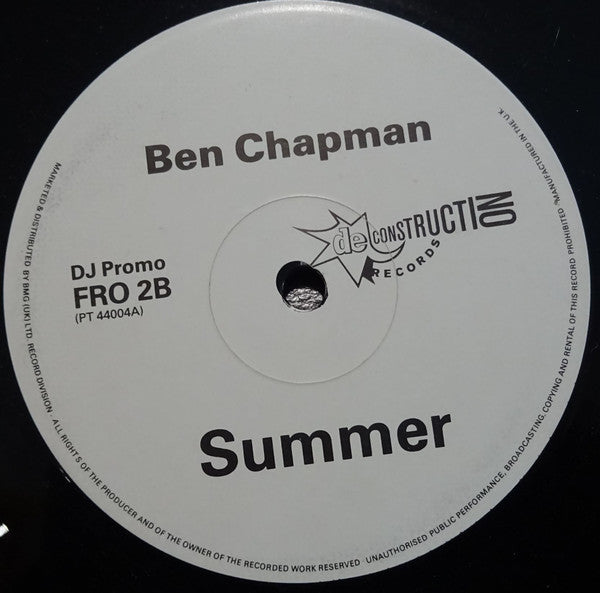 Ben Chapman : Summer / Summer (12", Promo)