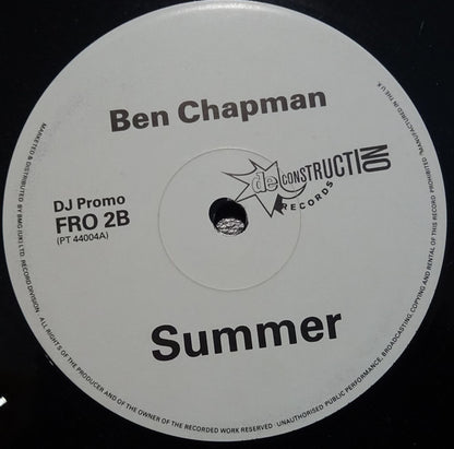 Ben Chapman : Summer / Summer (12", Promo)
