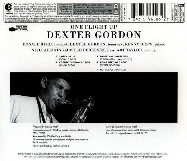 Dexter Gordon : One Flight Up (CD, Album, Copy Prot., RE, RM)