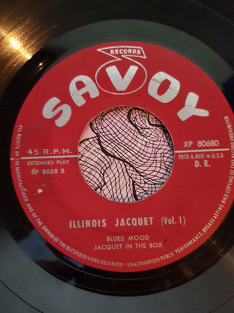 Illinois Jacquet : Illinois Jacquet - Vol. 1 (7", EP)