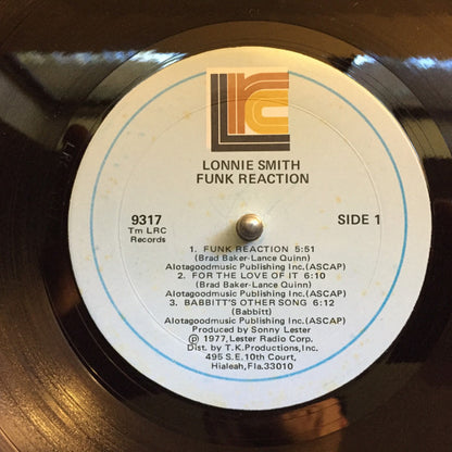 Lonnie Smith : Funk Reaction (LP, Album, Mon)