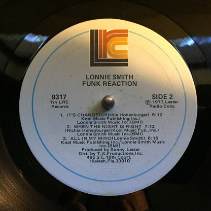 Lonnie Smith : Funk Reaction (LP, Album, Mon)
