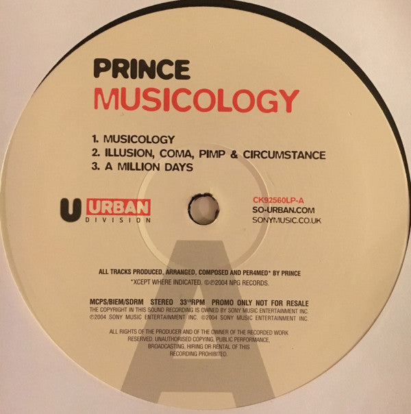 Prince : Musicology (2xLP, Album, Promo)