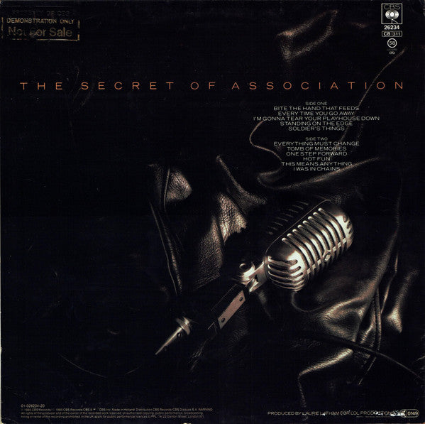 Paul Young : The Secret Of Association (LP, Album)