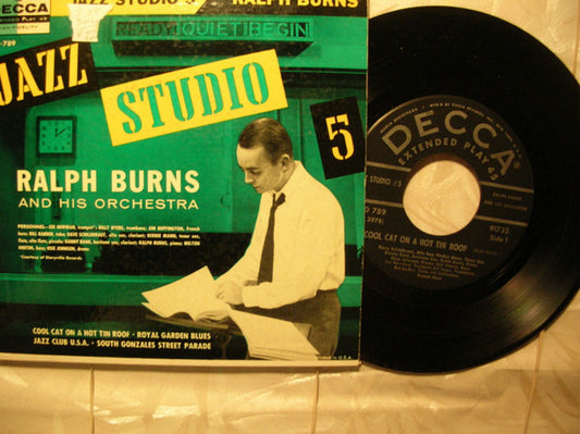 Ralph Burns And His Orchestra : Jazz Studio 5 (2x7", Album, EP, Mono, Gat)