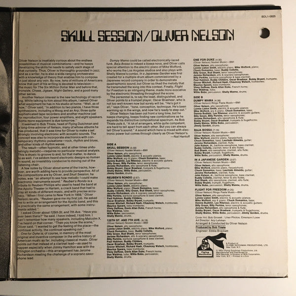 Oliver Nelson : Skull Session (LP, Album, Ind)
