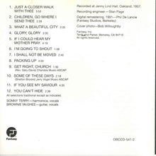 Sonny Terry & Brownie McGhee : Just A Closer Walk With Thee (CD, Album, RE, RM)