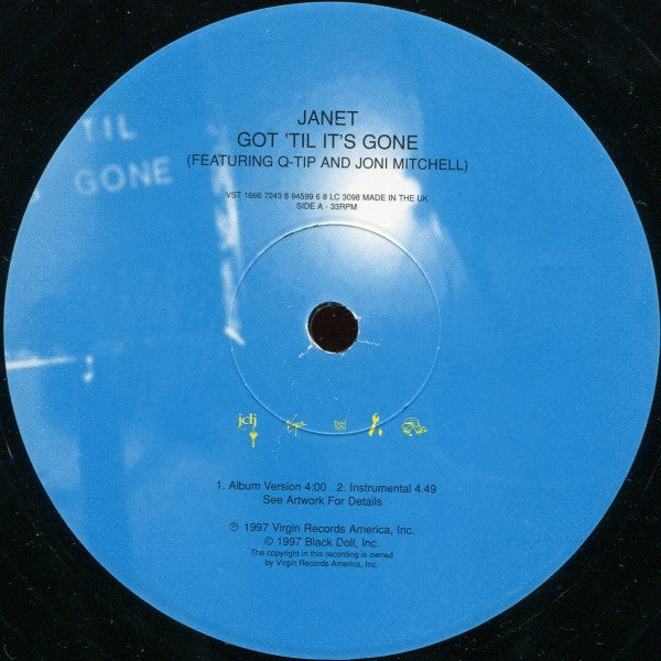 Janet* Featuring Q-Tip And Joni Mitchell : Got 'Til It's Gone (12")