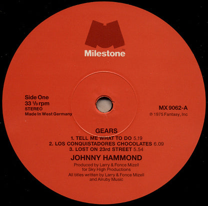 Johnny Hammond : Gears (LP, Album, RE)