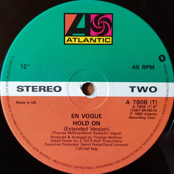 En Vogue : Hold On (12", Adr)
