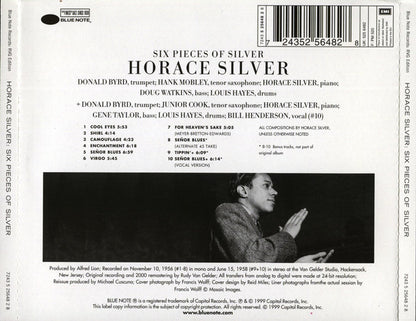 The Horace Silver Quintet : 6 Pieces Of Silver (CD, Album, RE, RM)