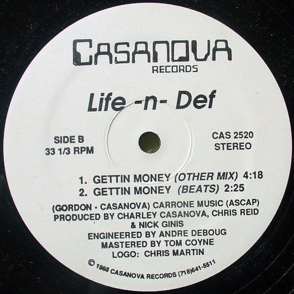 Life-N-Def : Gettin Money (12")