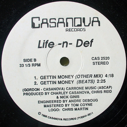 Life-N-Def : Gettin Money (12")
