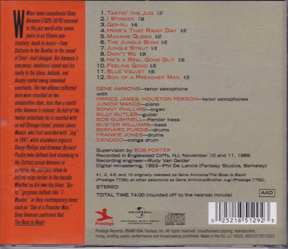 Gene Ammons : The Boss Is Back! (CD, Comp, RE, RM)