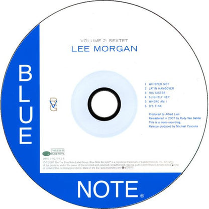 Lee Morgan : Volume 2: Sextet (CD, Album, Mono, RE, RM)