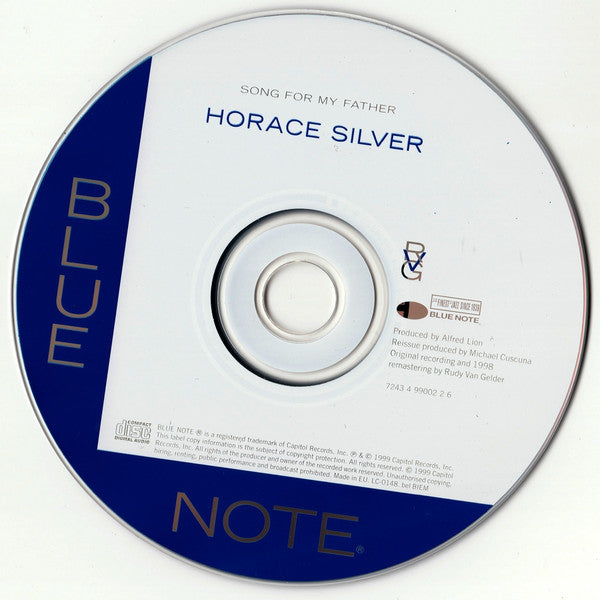 The Horace Silver Quintet : Song For My Father (Cantiga Para Meu Pai) (CD, Album, RE, RM, EMI)