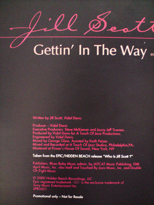Jill Scott : Gettin' In The Way (12", Promo)