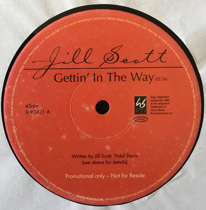 Jill Scott : Gettin' In The Way (12", Promo)