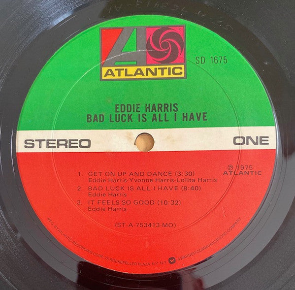 Eddie Harris : Bad Luck Is All I Have (LP, Album, Mon)